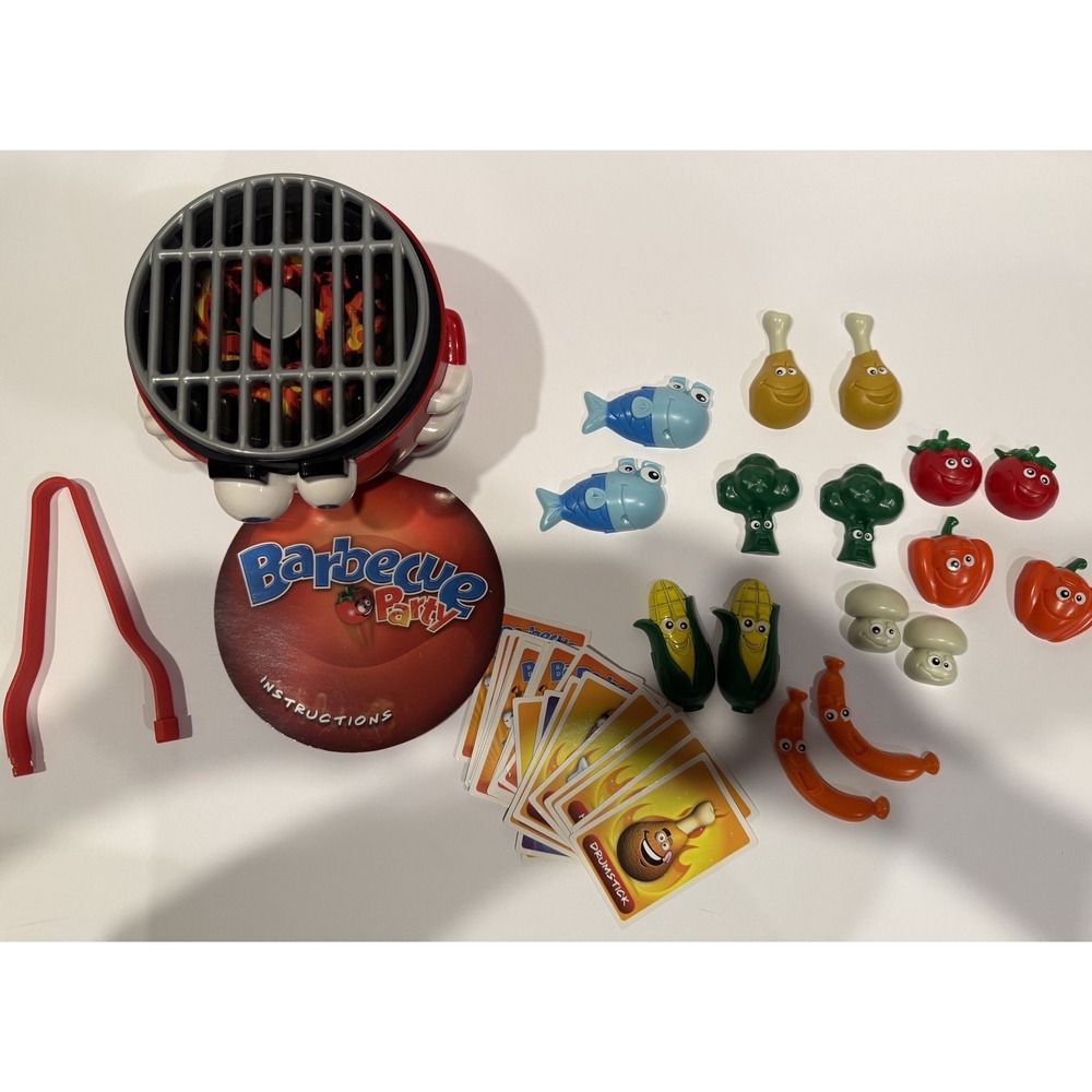 Barbecue Party Game Goliath Games Complete 100% Works BBQ Pop Up Grill 2014